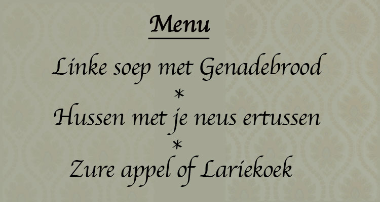 Weet jij ook nog een paar figuurlijke gerechten?