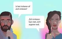 Is het irriteren of zich irriteren?