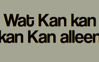 Kan jij de kan zien?