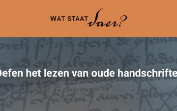 Wat staat daer?