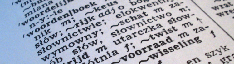 Fragment uit Nederlands-Pools woordenboek